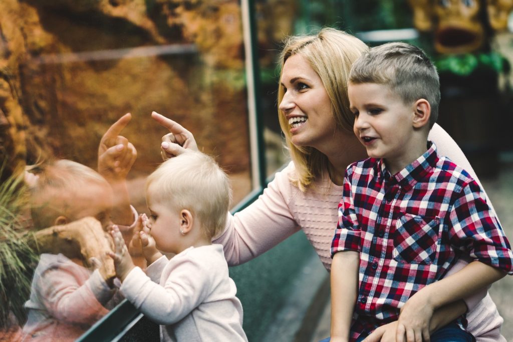 family at zoo